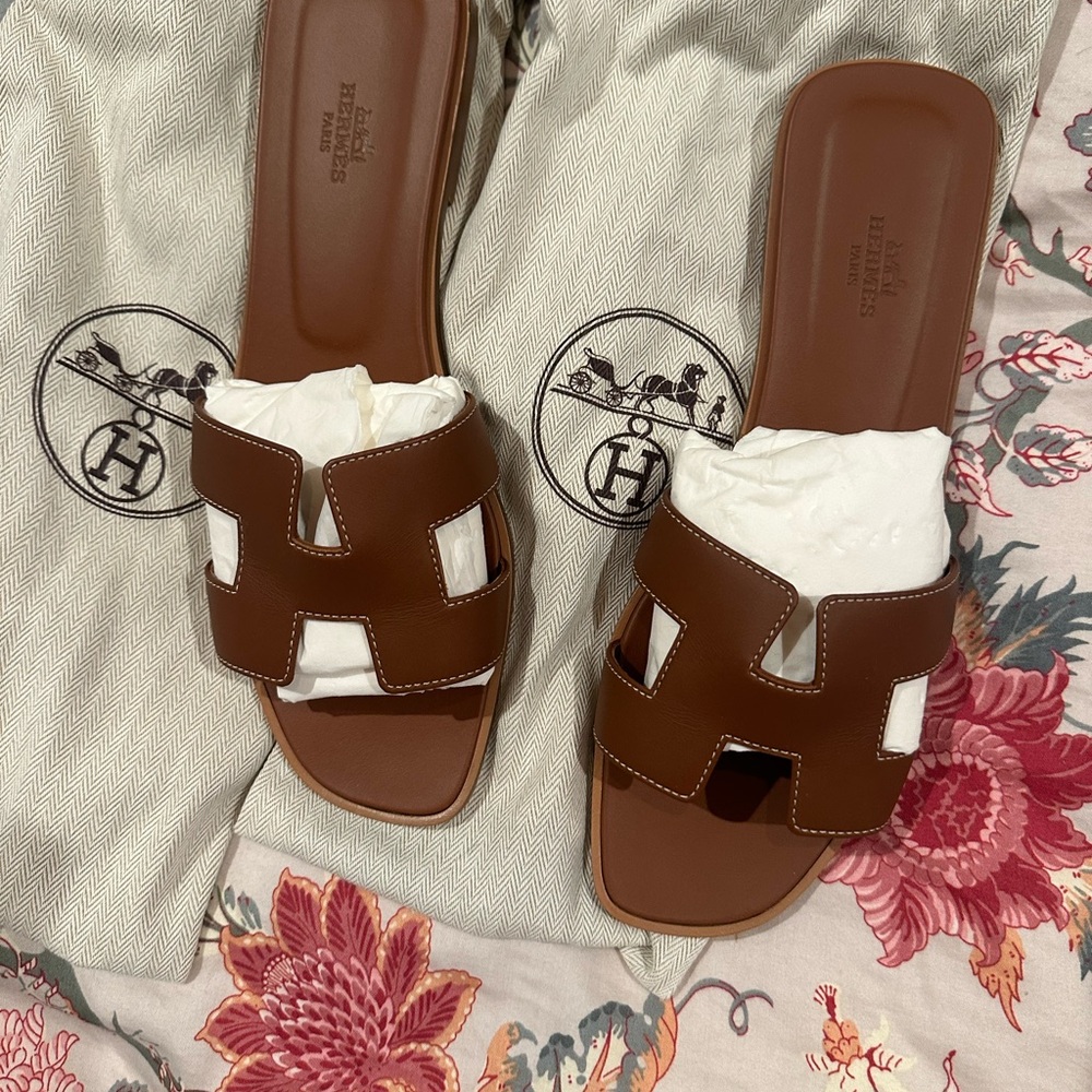 Women's Brown Sandals Hermès - Picture 1 of 3